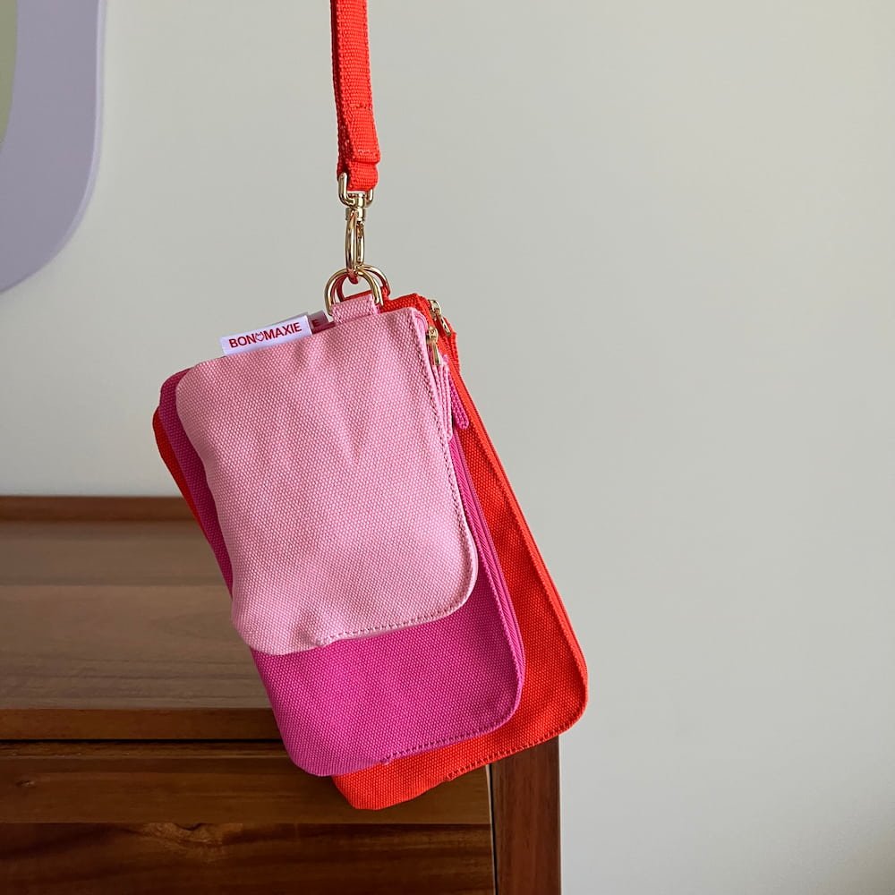 Bag Buddies Organiser Pouch Set -- Pink Ombre