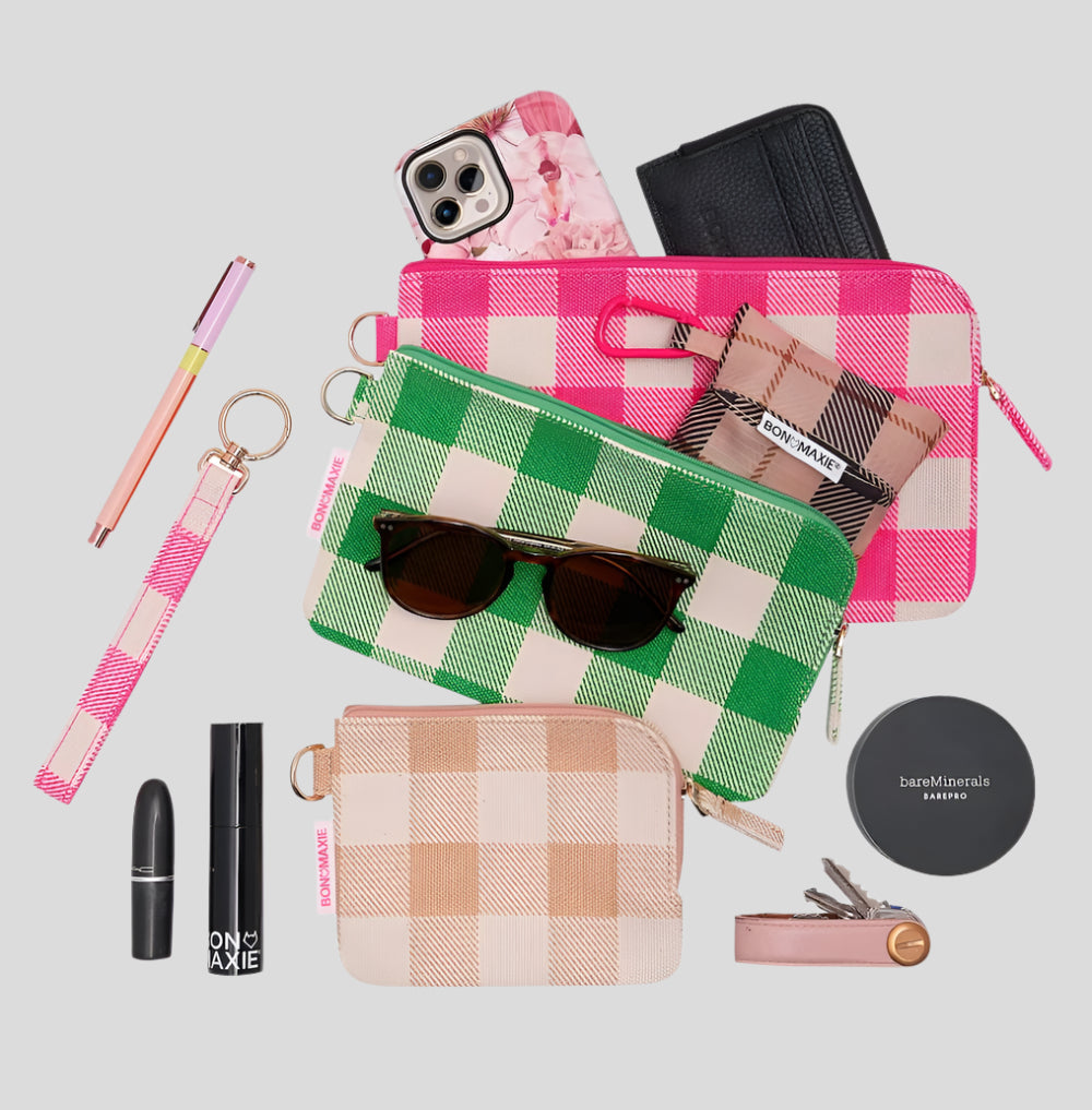 Bag Buddies Organiser Pouch Set -- Colour Gingham