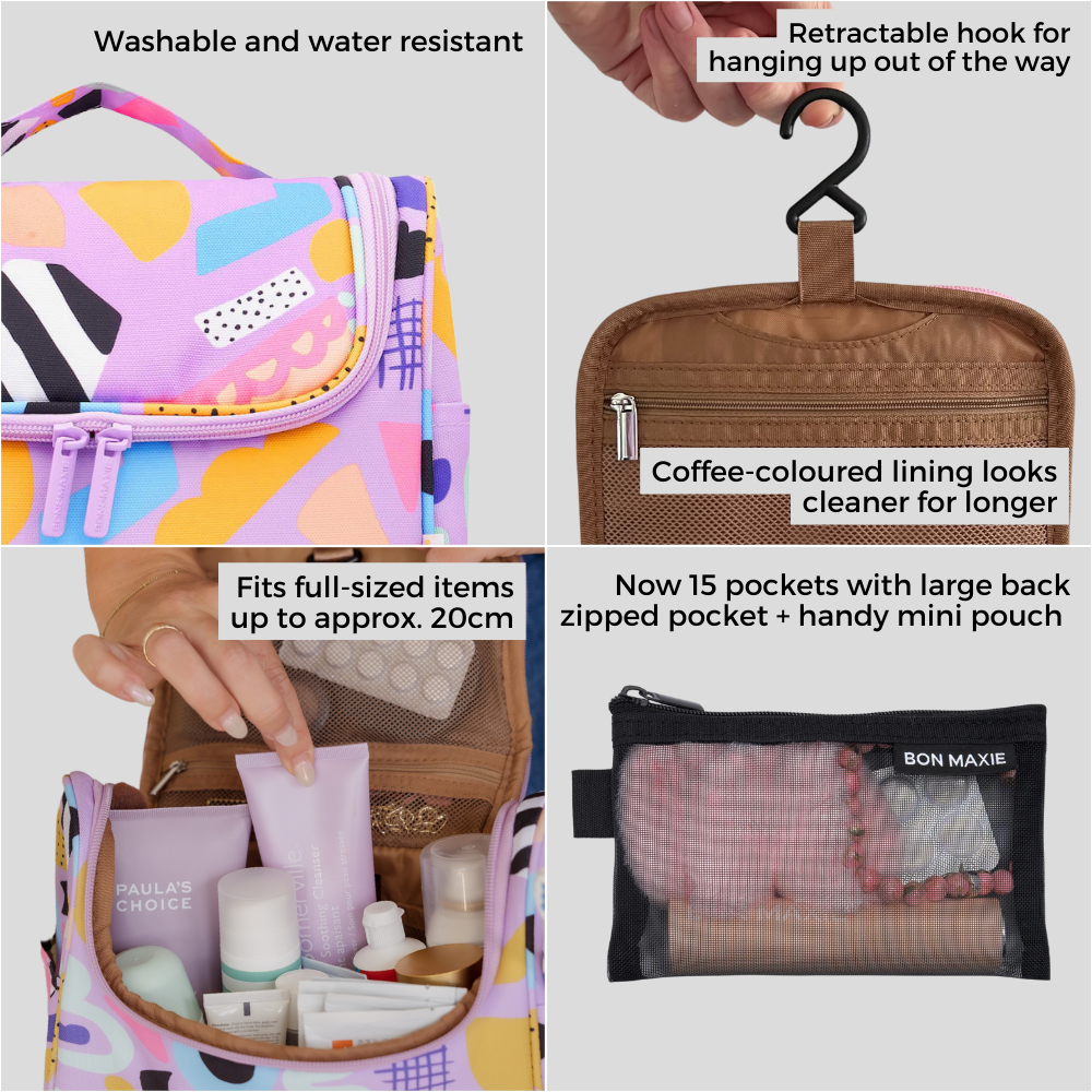 Bon Voyage Travel Toiletry Bag -- Black